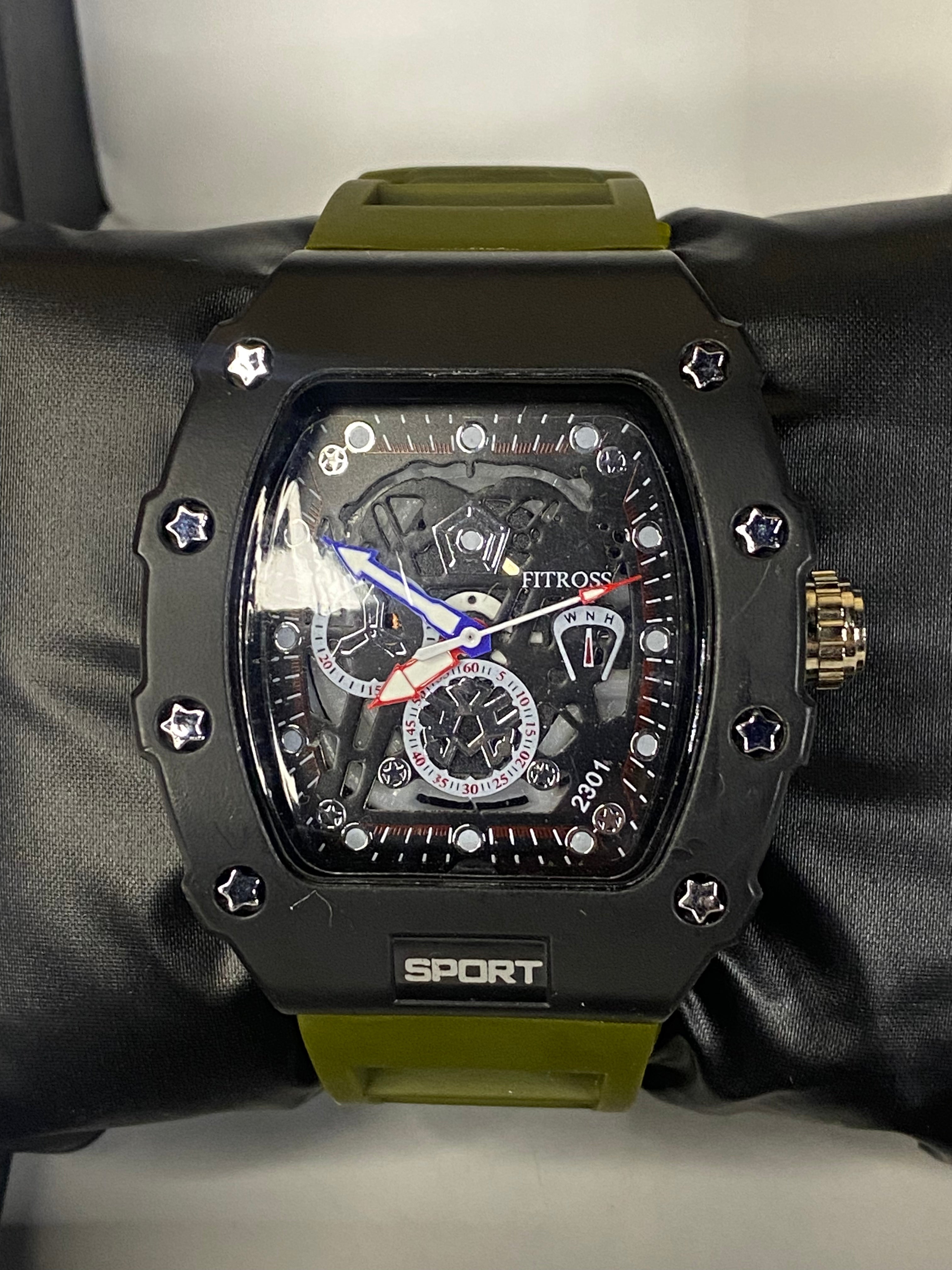 Aujla Watch – Tactical Skeleton Dial Men’s Sport Watch