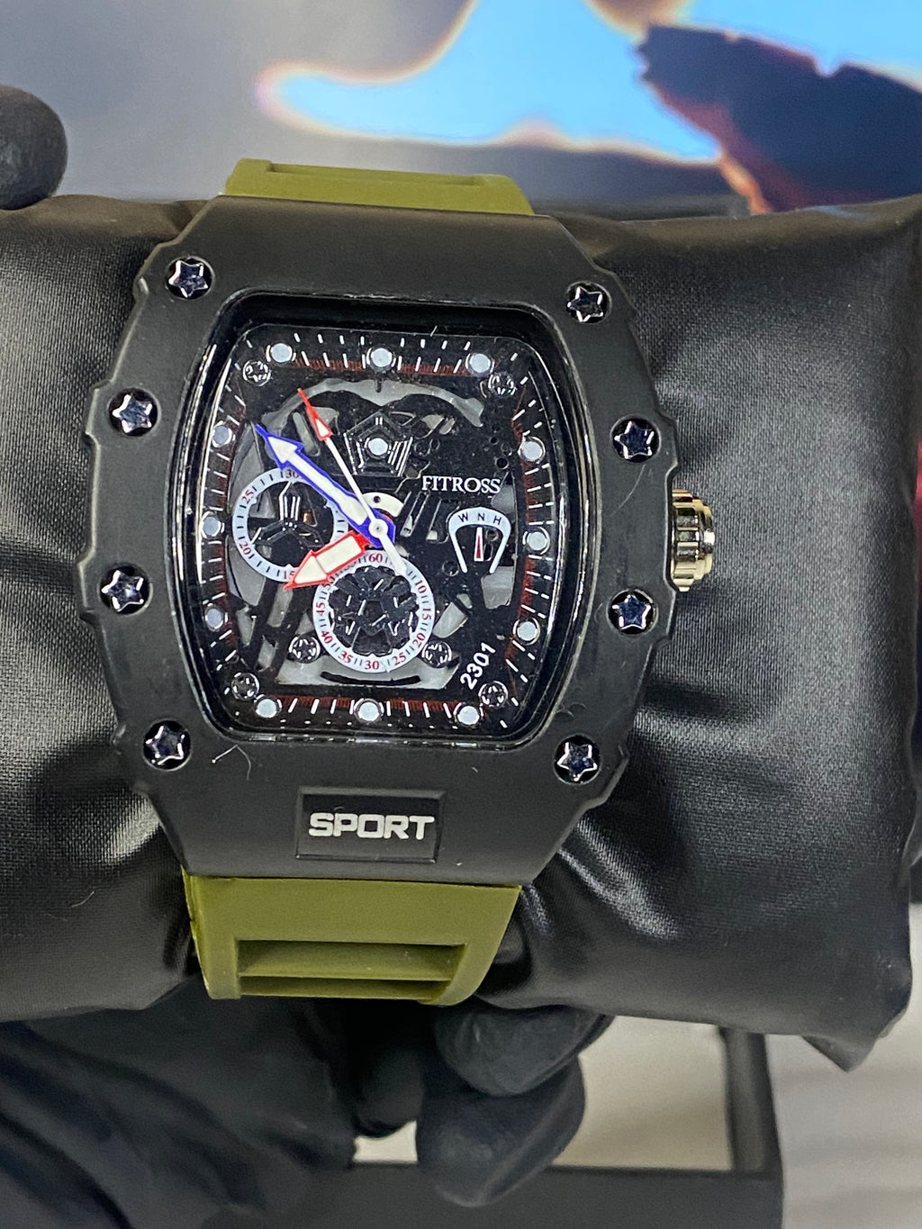 Aujla Watch – Tactical Skeleton Dial Men’s Sport Watch